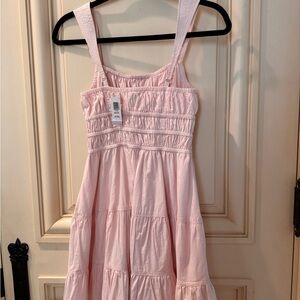 Aritzia Blush Pink Tiered Mini Dress